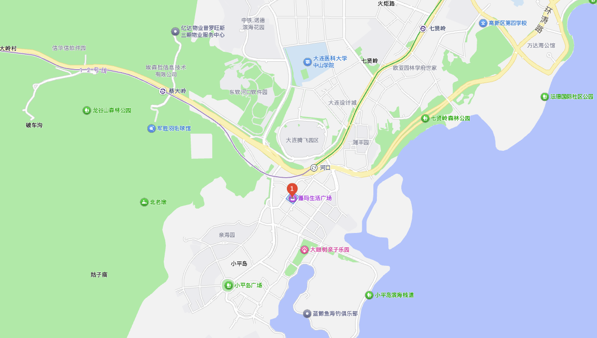 柠萌学校区位置-大连高新园区河口地铁站旁嘉玛生活广场